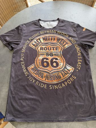 T-Shirt Grösse L mit Route 66 Print guter Zustand