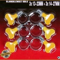 12 x Schlauchklemmen  13-23mm + 14 -27mm