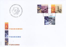 2000 1000-1002 Tourismus FDC Dauermarken Musik Baden Gastro