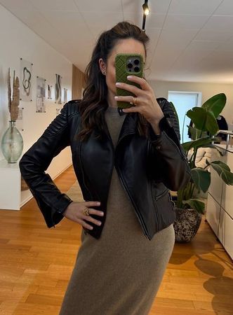 TOM FORD LEDERJACKE BLACK