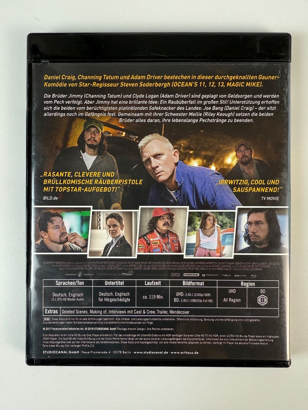 Tutti i DVDs: 4K UltraHD Blu-Ray Logan Lucky – Usato da Gasel venduto da Alter_Ego 1