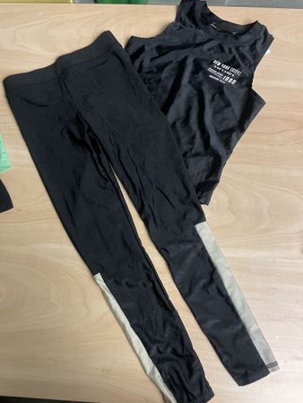 Schwarzes H&M Sportset Gr.134/140👧🏻