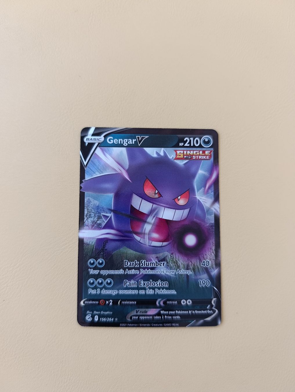 Pokémon Carte collezionabili: Carte Pokémon Gengar V 156/264  – Usato da Yverdon-les-Bains venduto da cashkiller 1