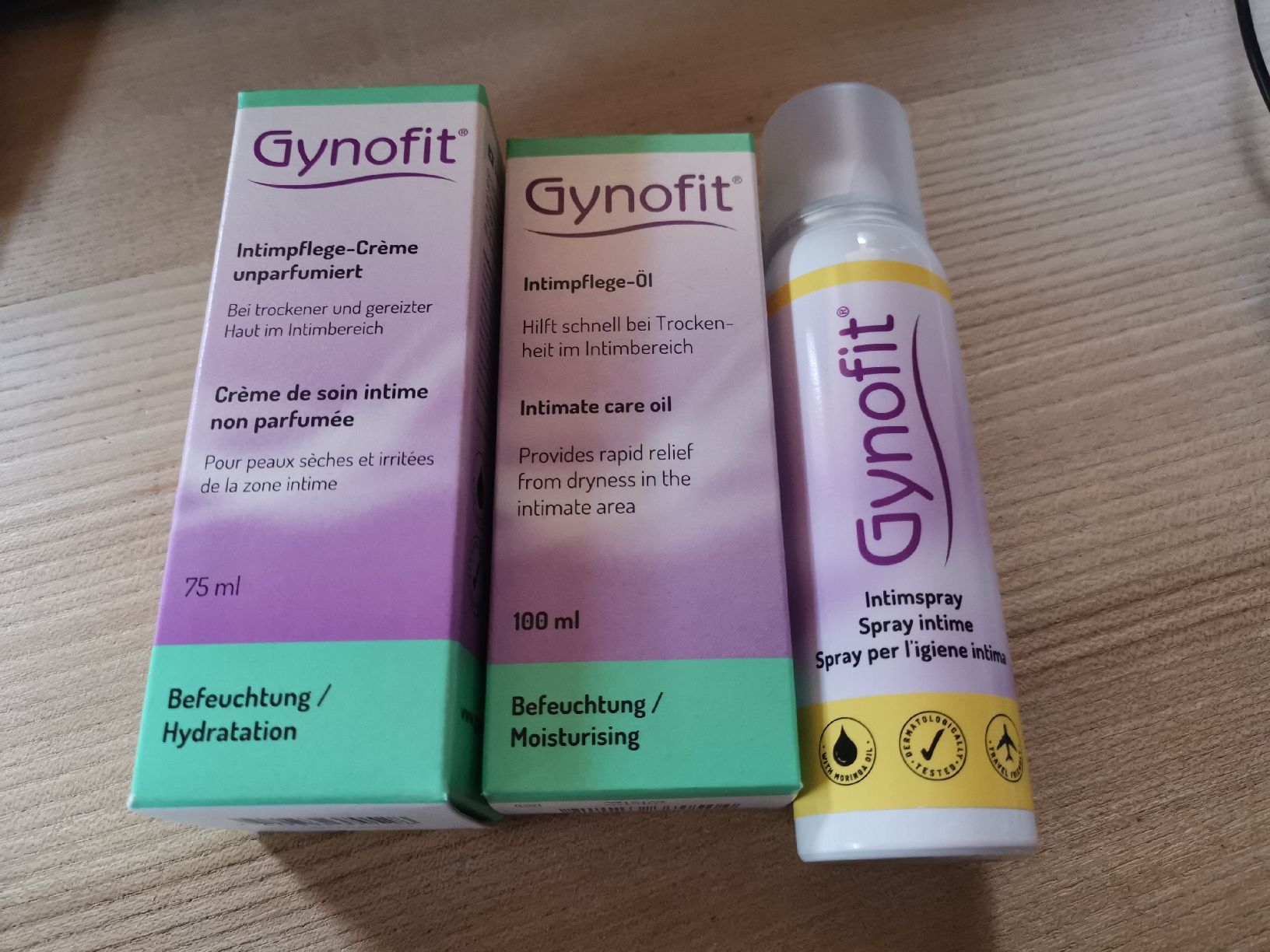 Altro per la cura del corpo: Gynofit Pflege 3 Stück neu – Nuovo e nell'imballaggio originale da Fankhaus (Trub) venduto da sun_7677