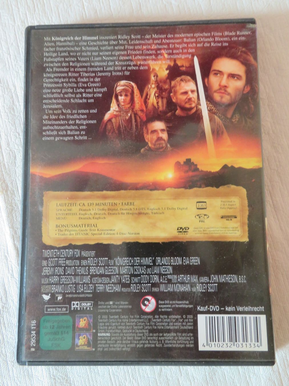 Alle DVDs: Königreich der Himmel – Gebraucht aus Weiach von weiach82 1