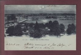 GENEVE - Quai du Mont-Blanc au clair de lune - 1900