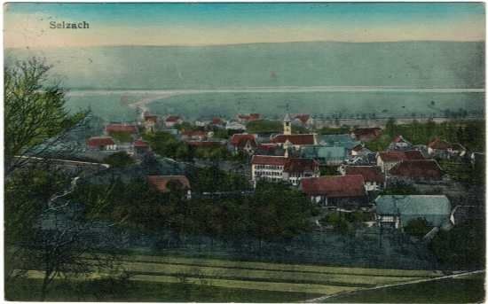 Cartoline postali: Selzach SO Ortsansicht  ,   1923 – Usato da Solothurn venduto da Bepposol