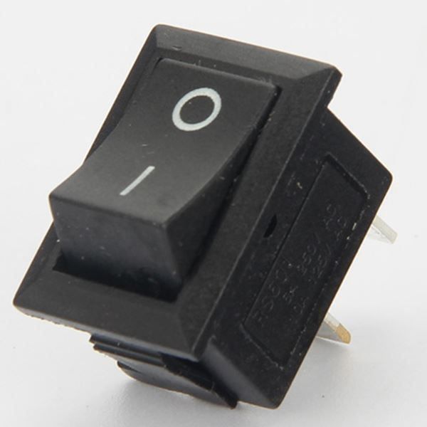Interruttori: Mini-Wippschalter AN/AUS, schwarz – Nuovo (secondo la descrizione) da Luzern venduto da Salefactory 2