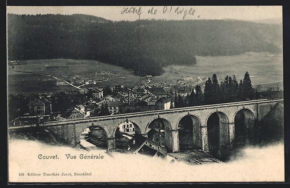 Cartoline postali: AK Couvet, Vue générale – Usato da Berlin venduto da bartko-reher