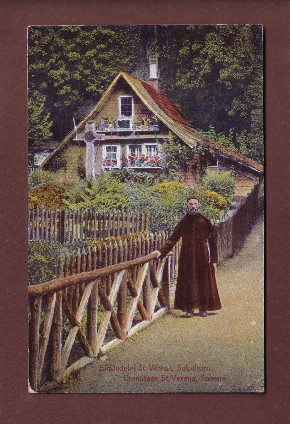 Cartoline postali: SOLOTHURN - Einsiedelei St. Verena – Usato da Pully venduto da nicecards