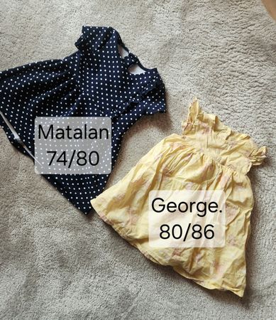 ​2 süsse Sommerkleider Gr. 74/80 & 80/86 