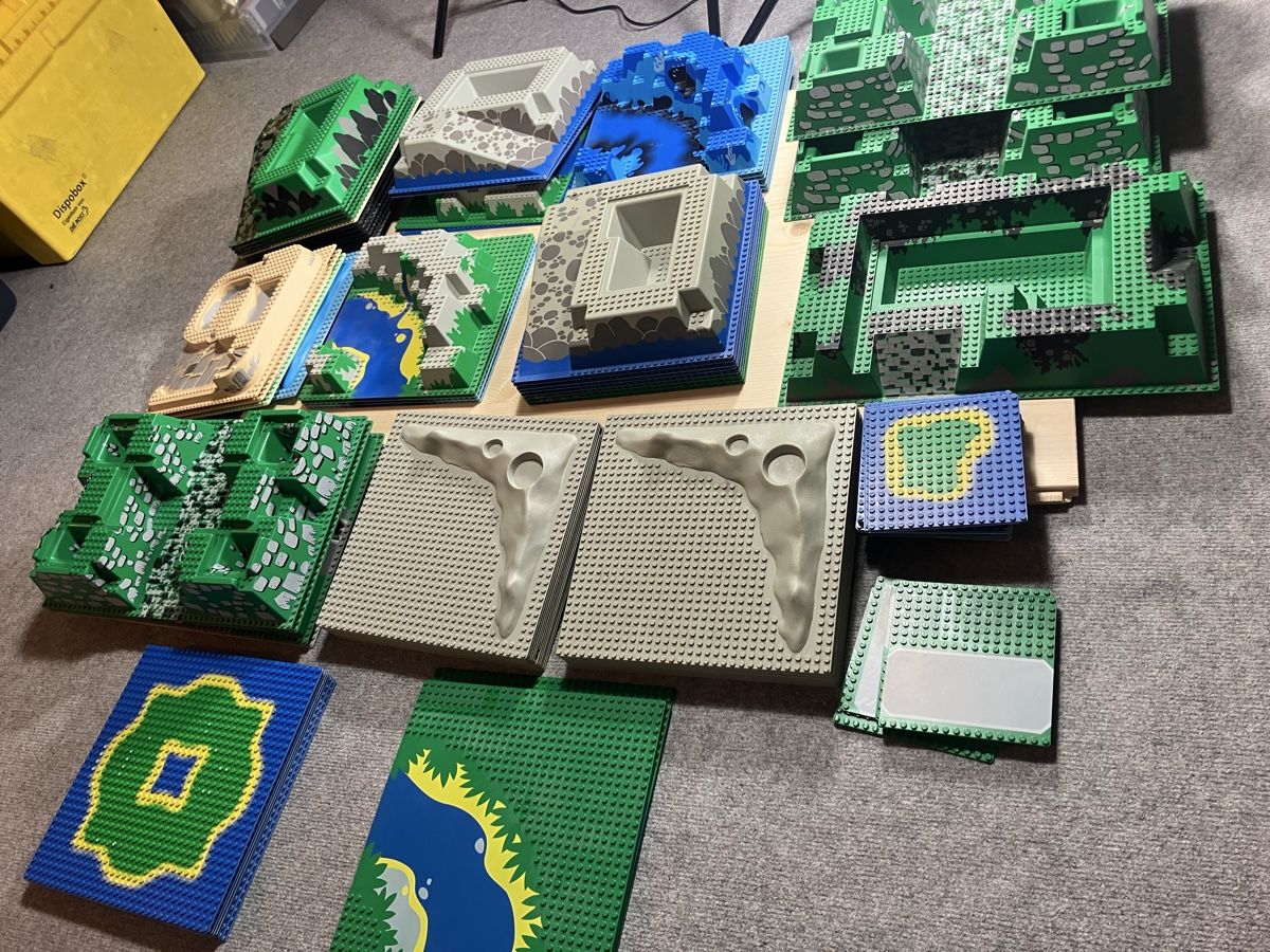 Lego Kit di costruzioni: Ca 1100 Lego Strassenplatten und 3D – Usato da Luzern venduto da windundsichtschutz 1