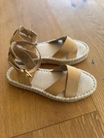 H&M Espandrille Sandalen in Beige Gr. 38