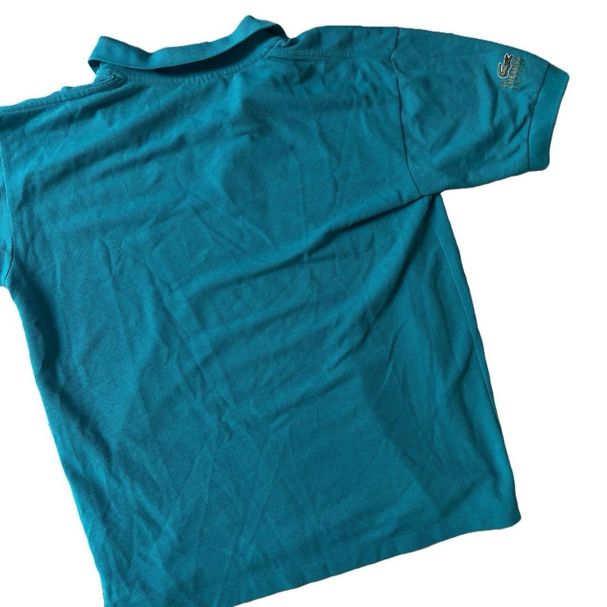 Lacoste Magliette Polo: Lacoste Polo Tshirt Turquoise with Armprint – Usato da Riehen venduto da art_c76v 2