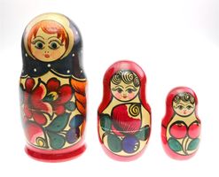 3 -teilige russische Matrjoschka - Babuschka (00119)