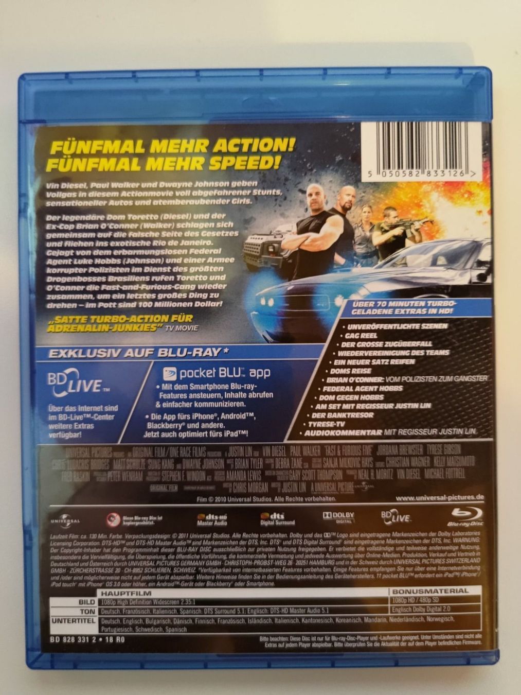 Tutti i DVDs: Fast and Furious 5 – Usato da Liestal venduto da Kratzilla 2