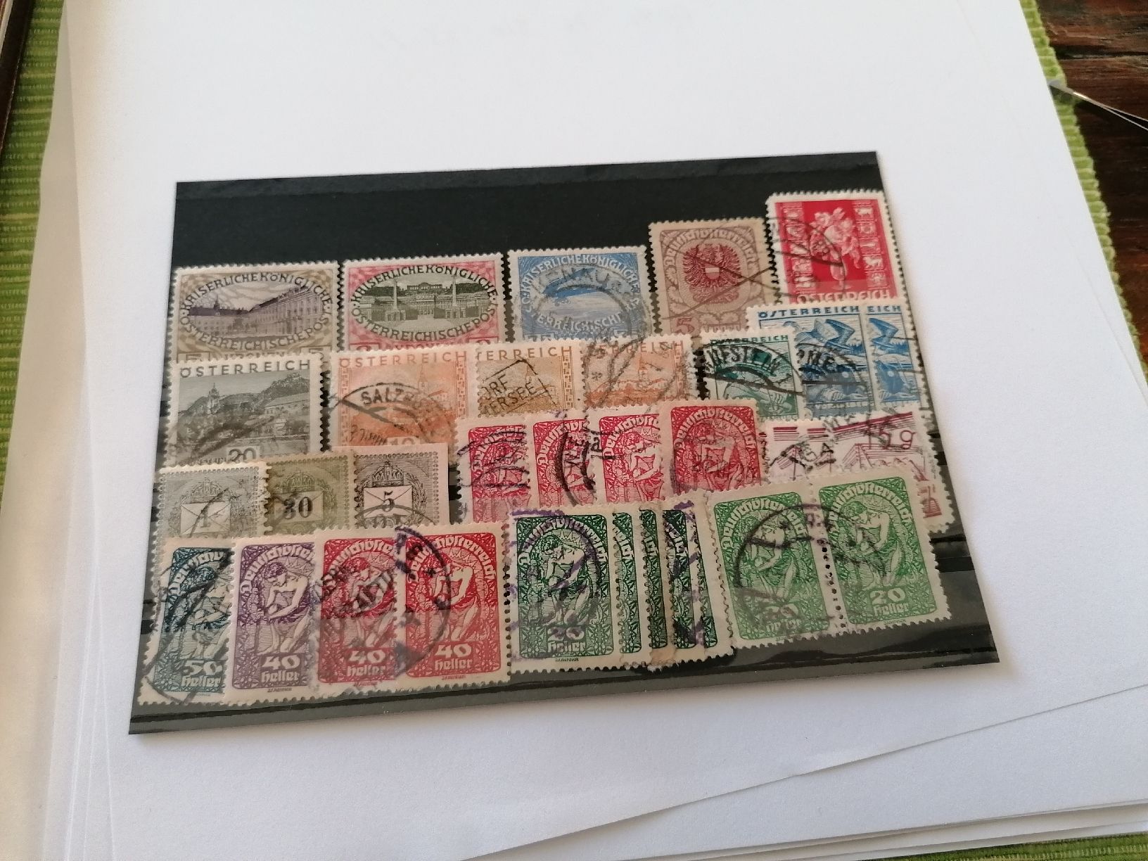 Alle Briefmarken: 32mal Österreich  – Gebraucht aus Happerswil von tschergi
