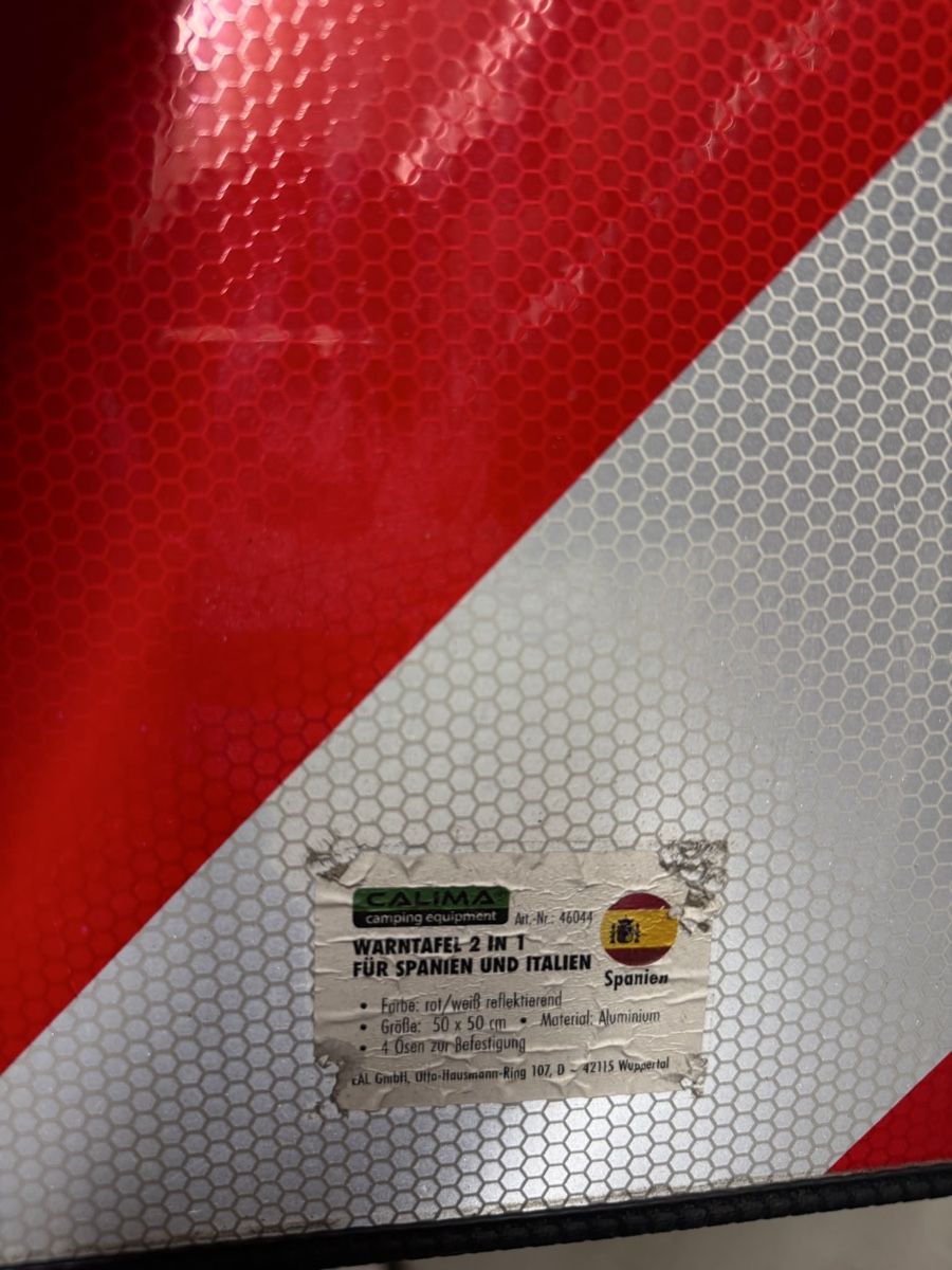 Insegne: Warntafel Velo Italien/Spanien – Usato da Winterthur venduto da lue_sqt9 1