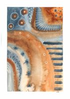 Aquarell Print Abstrakt - 14.5 x 20.5cm