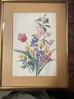 Quadro vintage di fiori primaverili - incorniciato!