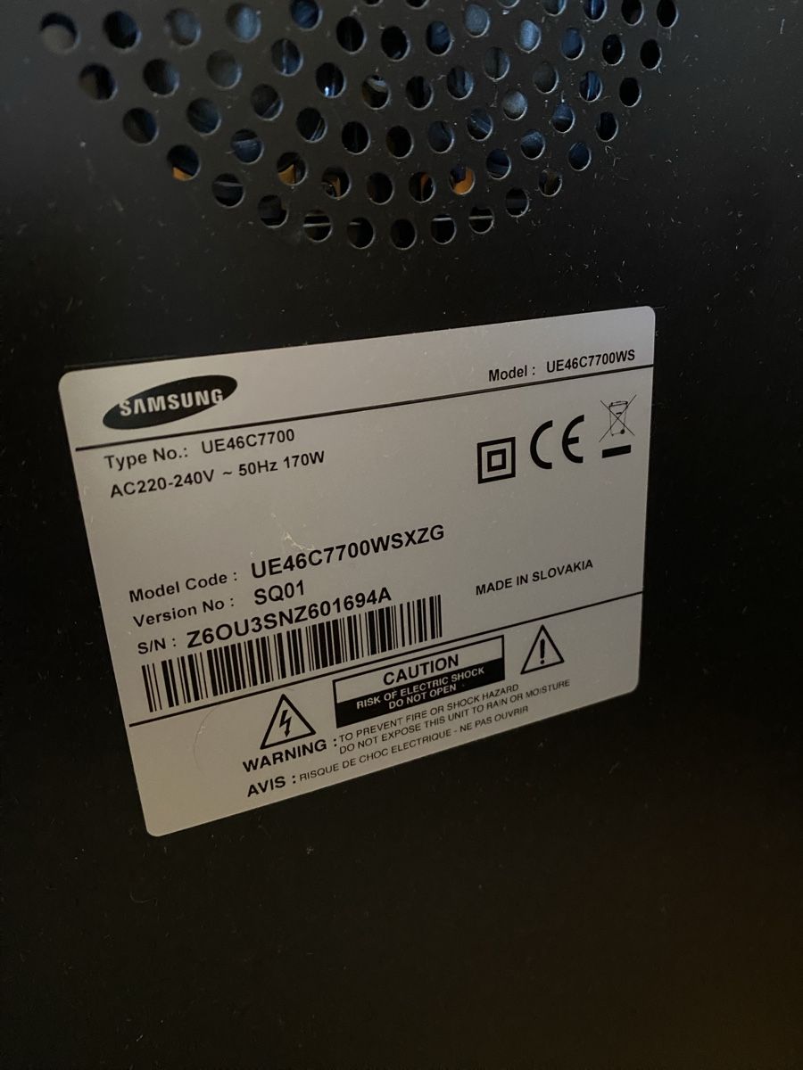 Televisori: Samsung Fernseher UE46C7700WS – Usato da Solothurn venduto da damomami 1