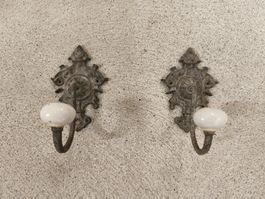 Zwei außergewöhnliche Wandhaken shabby chic
