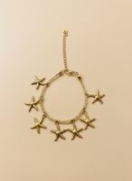 Golden Starfish Charm Bracelet - Beachy Summer Vibes!