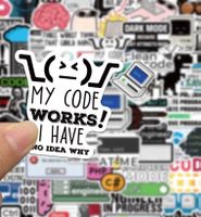 50Stk Geeky Programmierer Code Nerd Sticker Aufkleber SCD01