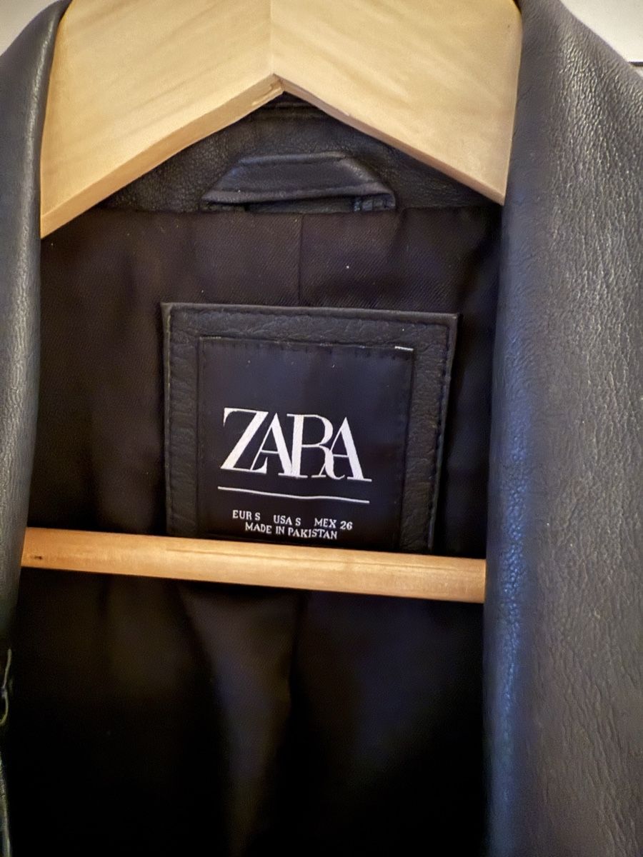 Zara Giacche: Schicke Zara echte Lederjacke, schwarz, Grösse S – Usato da Volketswil venduto da habibeoez 3