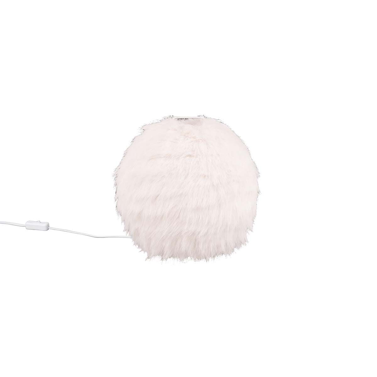 Lampen: Tischleuchte, Weiss, Plüsch, 30 cm Ø – Neu (gemäss Beschreibung) aus Kreuzlingen von Smart-Light 7