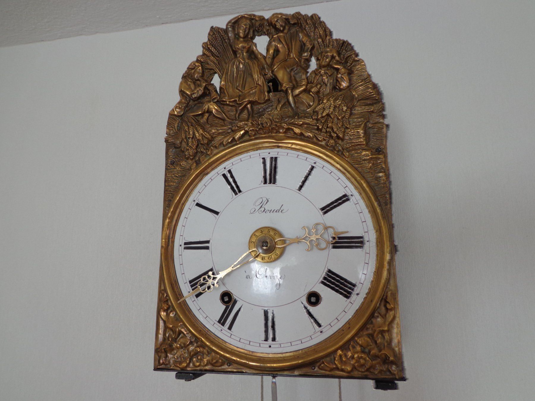 Stand- & Wanduhren: Comtoise Morez Burgunder Uhr wohnfertig – Gebraucht aus Würenlingen von reneda777 1