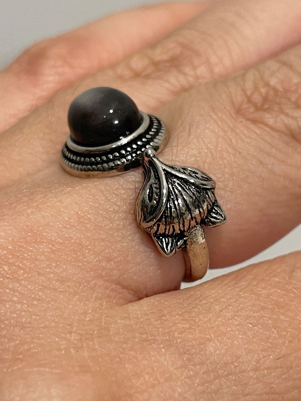Bagues: Designer-Ring mit Silber Obsidian – Neuf avec emballage d'origine à Schiers par sisikristall 1