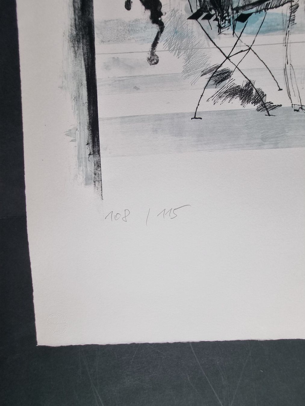 Grafiken & Lithographien: HORST LEMKE LITHOGRAPHIE SIGNIERT NUMMERIERT – Gebraucht aus Gersau von kunst-online 3