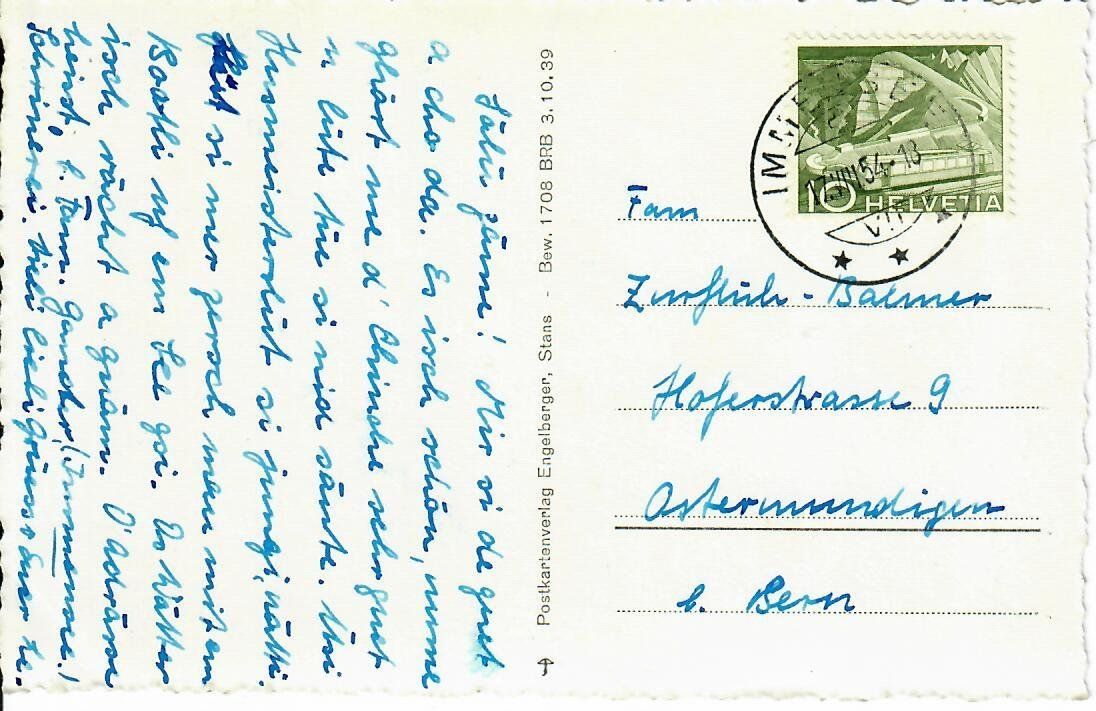 Cartoline postali: Immensee – Usato da Hochdorf venduto da Ziegel-16 1