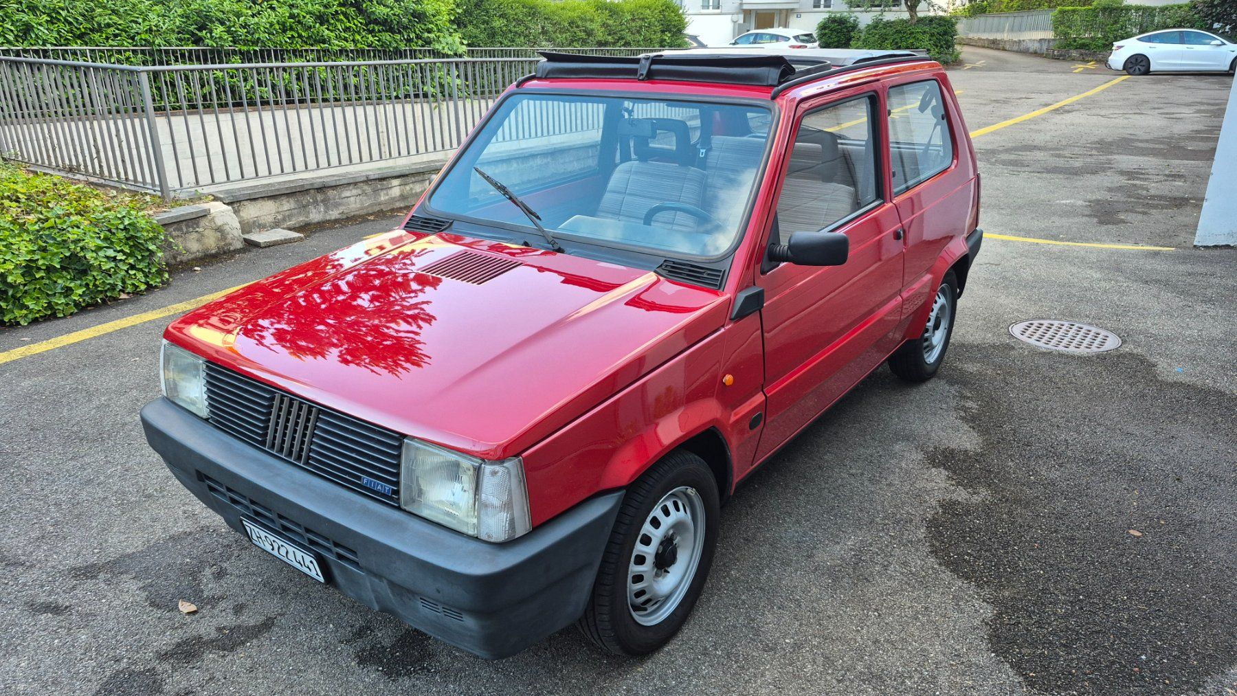 Fiat Automobili: Fiat Panda ab MFK mit Schiebedach – Usato da Zürich venduto da Rauber49 1