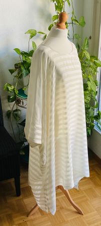Merveilleuse tunique rayée en soie AGATHE one size oversize