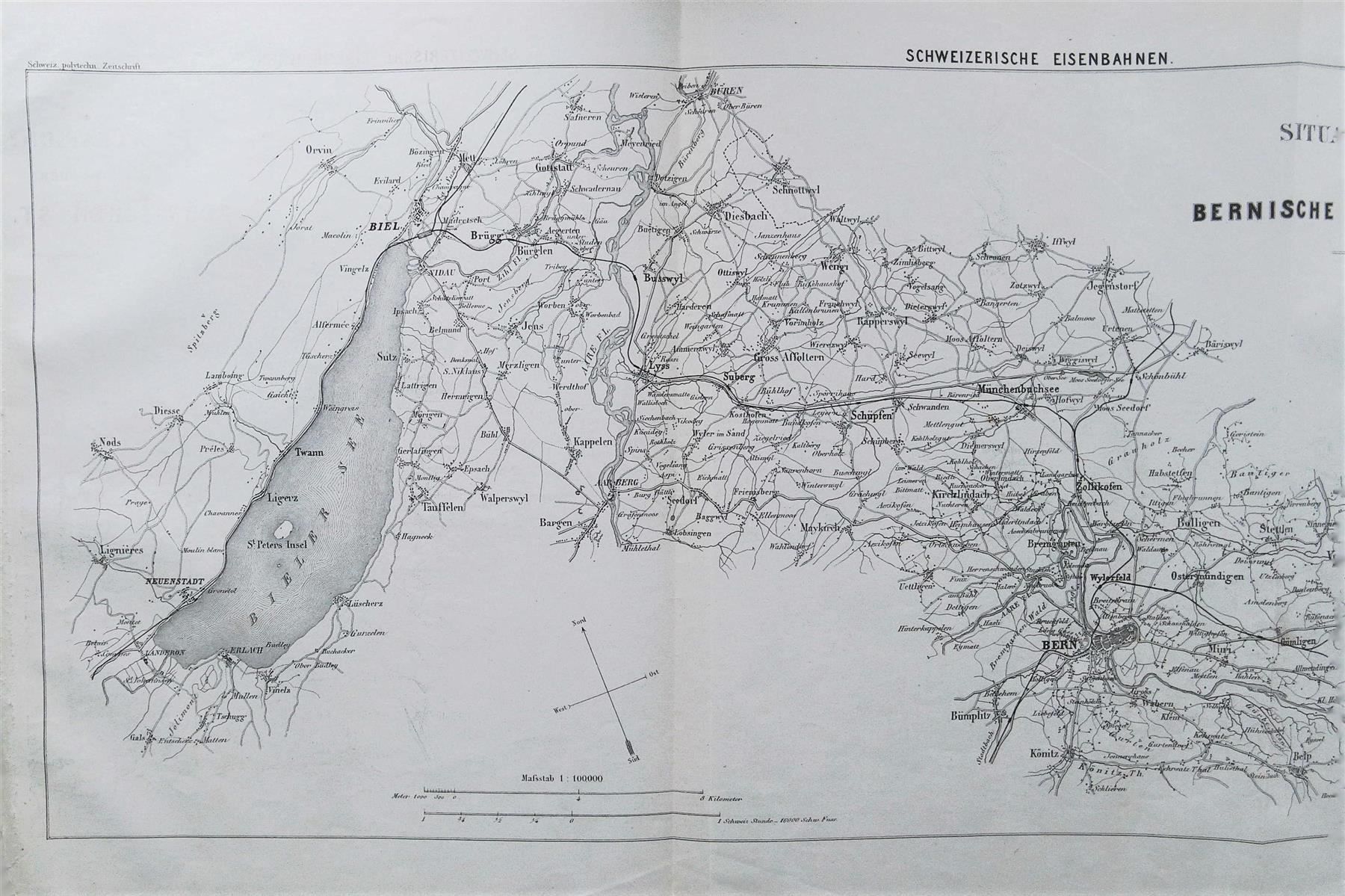 Stiche: Bernische Staatsbahn 1870 – Gebraucht aus Rafz von booksell 2