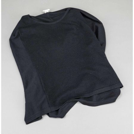 Hermes, short-sleeved sweater pullover, black cashmere