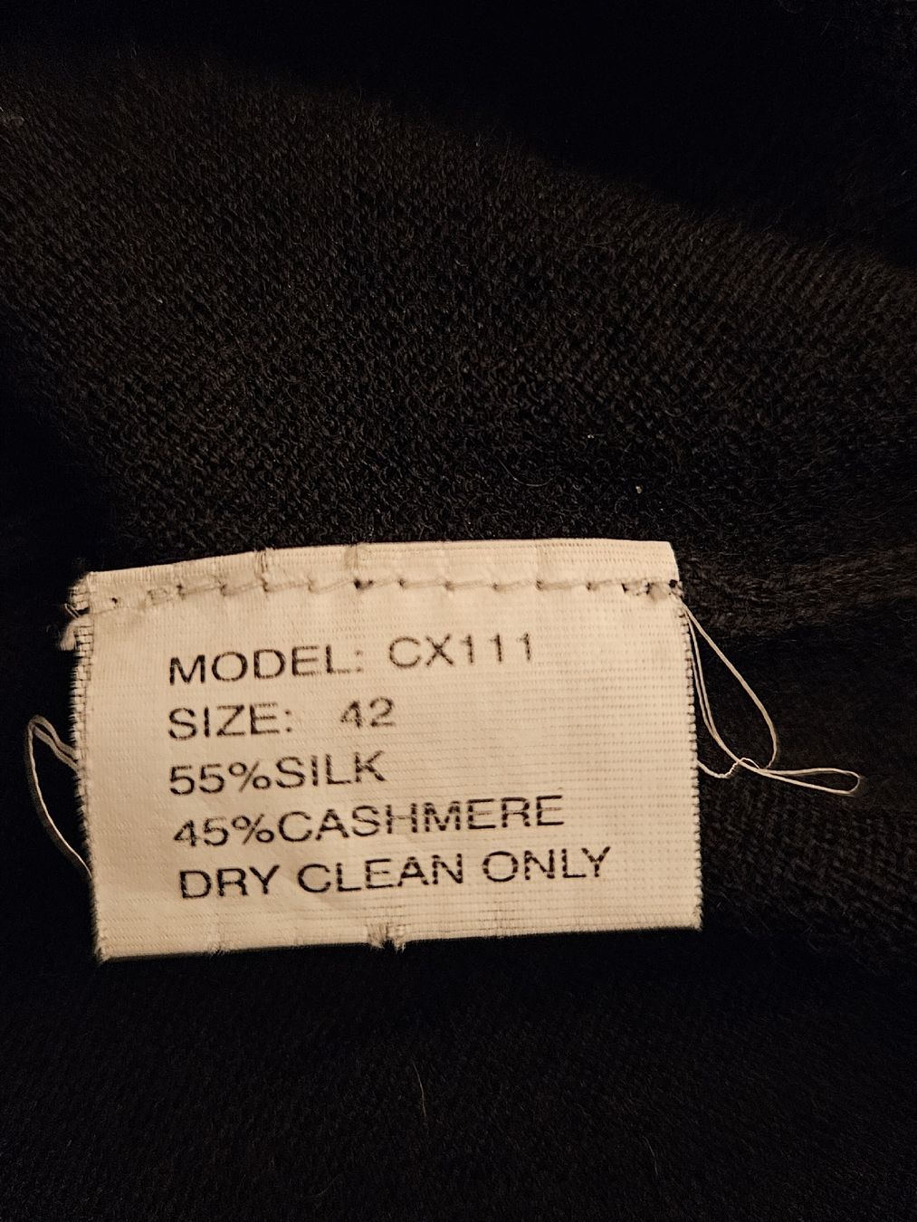 Maglioni & Felpe: Bruno Manetti Pullover Schwarz Gr 42 Seide Cashmere – Usato da Anwil venduto da tamoos 3