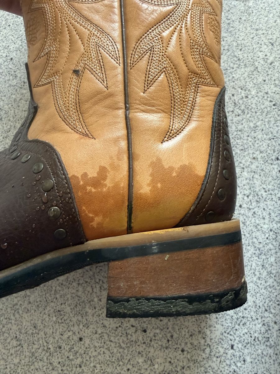 Herrenschuhe: Western Boots Leder Grösse 40 dunkelbraun hellbraun – Gebraucht aus Bellikon von alinem323 7
