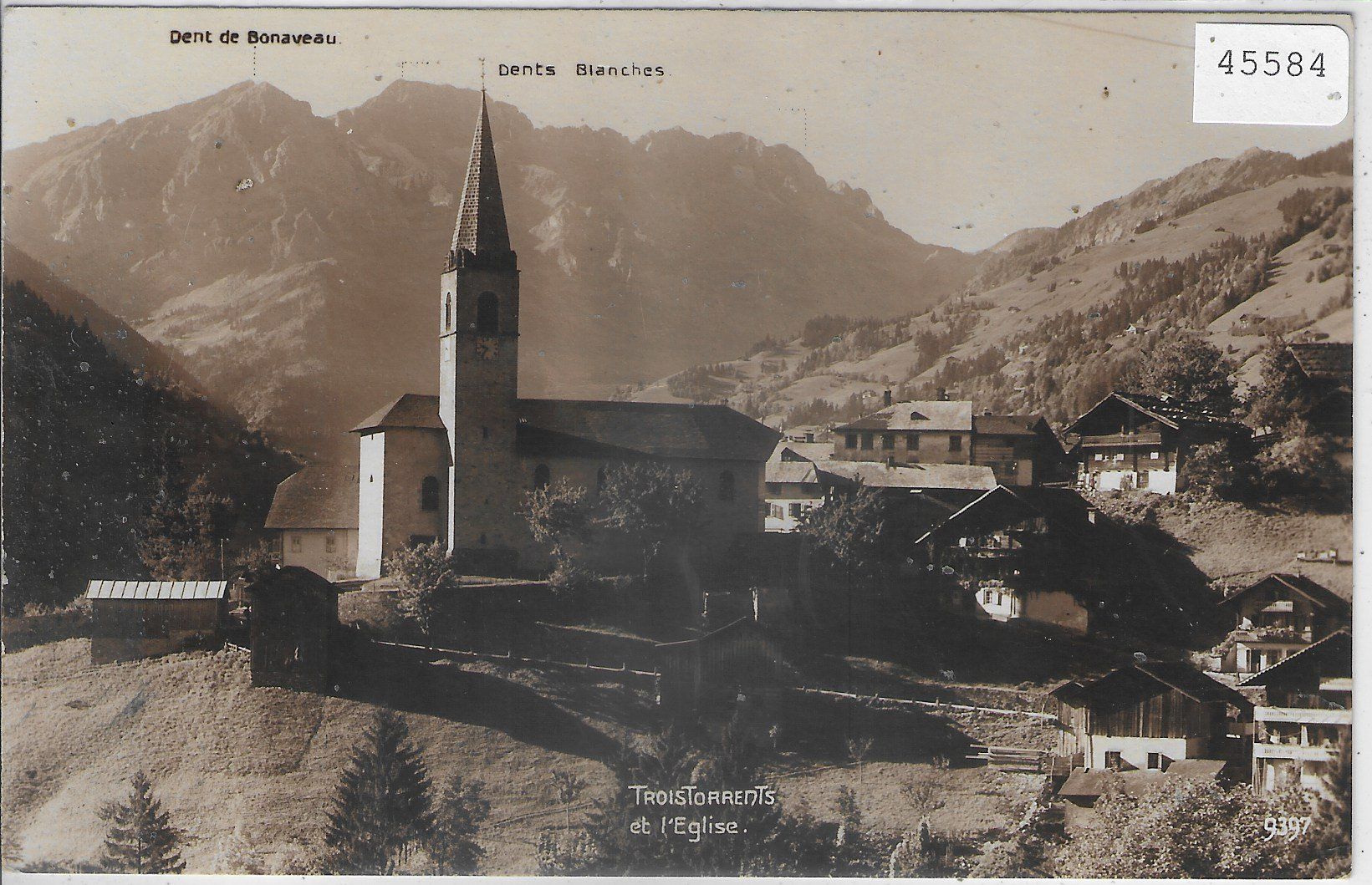 Cartoline postali: Trois  Torrents - Eglise – Usato da Ettingen venduto da Kartenplanet
