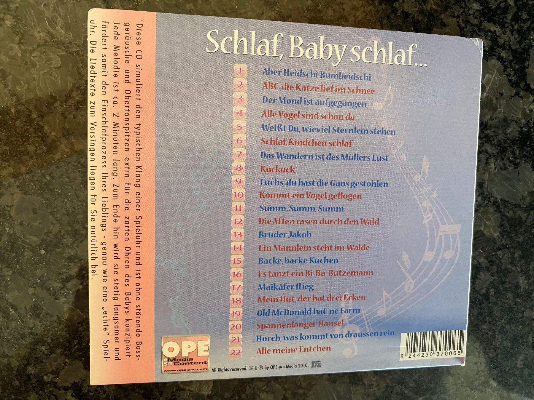 CD: CD Babyschlaf Musik – Usato da Einsiedeln venduto da PaedeK84 3