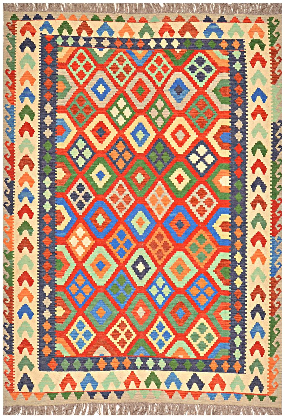 Kelim Tappeti: Oriente Afghan Kelim Teppich 200x300 cm – Nuovo e nell'imballaggio originale da Lahore venduto da Fairways79 7