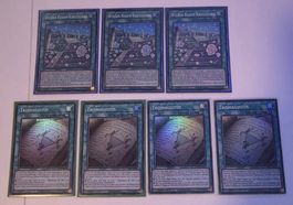 Yu-Gi-Oh Karten 7er Set Weisser Rosen-Kreuzgang gemischt