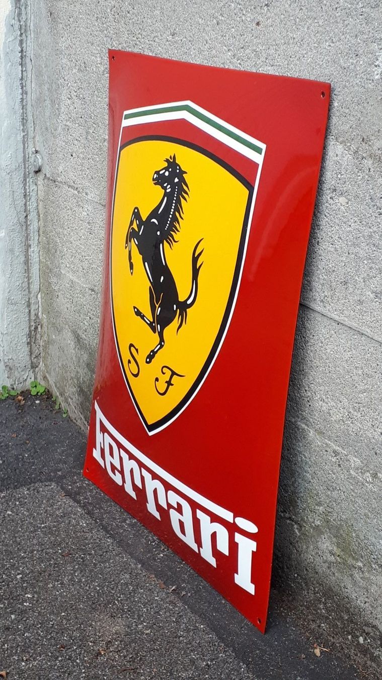 Ecriteaux: Emailschild Ferrari XXL – D'occasion à Zürich par timbuktu03 1