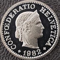 10 Rappen 1982 stgl. / aus Münzsatz
