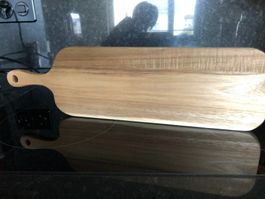 NEU Holz Servierplatte  40cm x 12cm