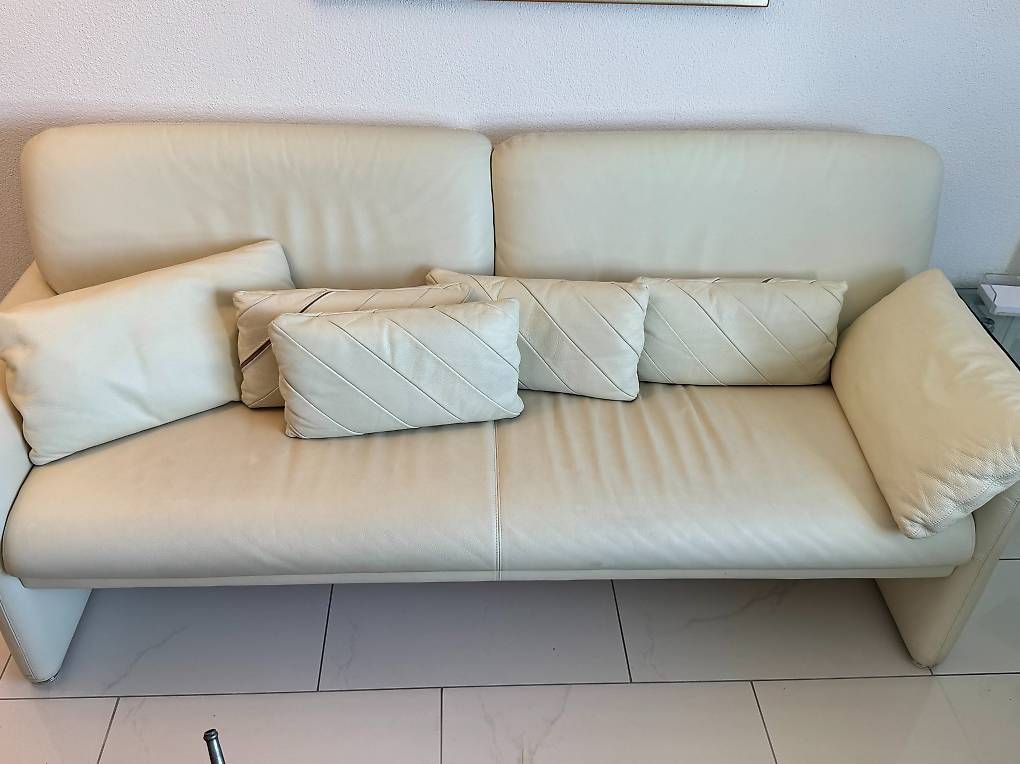 Sofas: Intertime Schweizer Echtleder-Sofa – D'occasion à Niederrohrdorf par Samy_199
