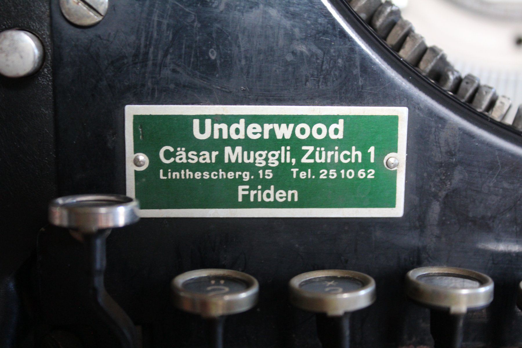 Underwood Machines à écrire: Antike "Underwood"-Schreibmaschine – D'occasion à Herznach par atsirch60 6