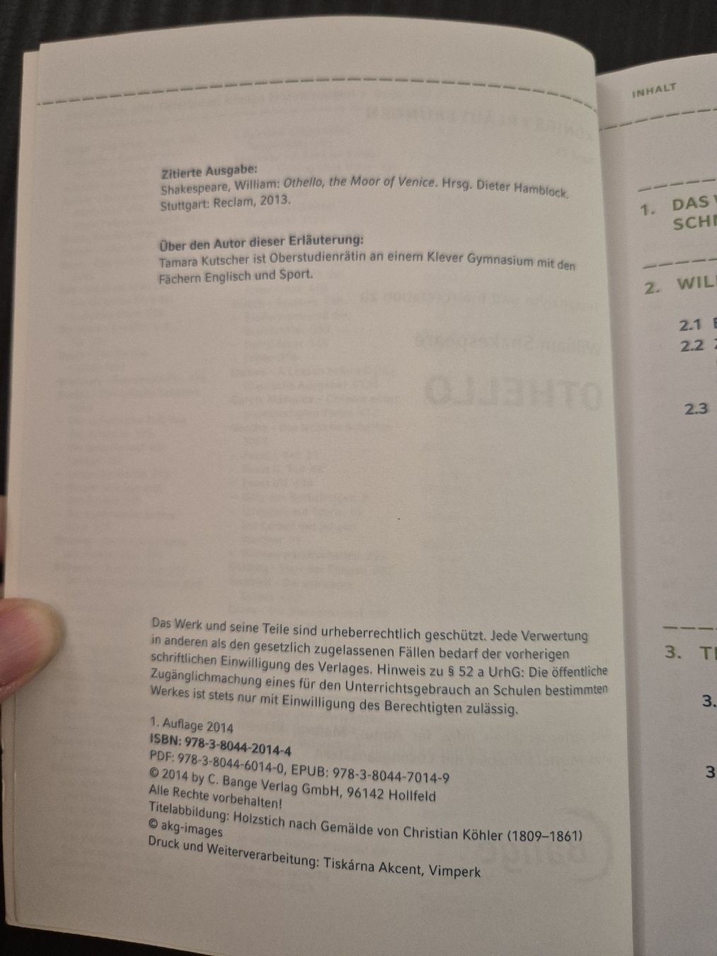 Libri: Shakespeare - Othello, Analyse & Interpretation – Usato da Bonaduz venduto da lau_kn5v 2
